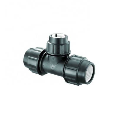 Shanxi Midas Factory Price Pp Pe Compression Fittings 90 Degree Reducing Tee For Irrigation Pipe And Water Supply